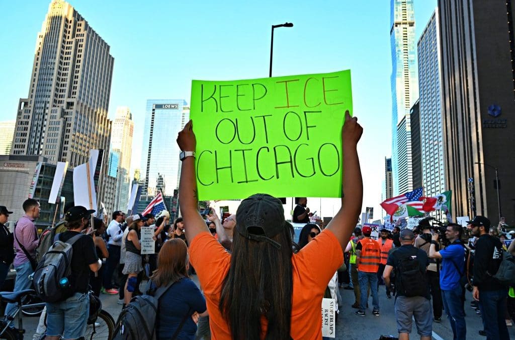 ‘Surreal moment for America’: ICE agents in Chicago drag children out of their homes, ransack building​