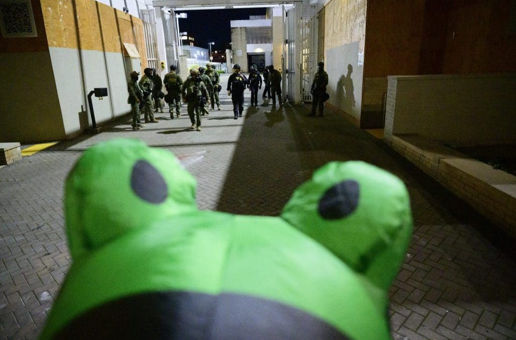 Violence at Portland’s ICE facility is coming from one side: the officers