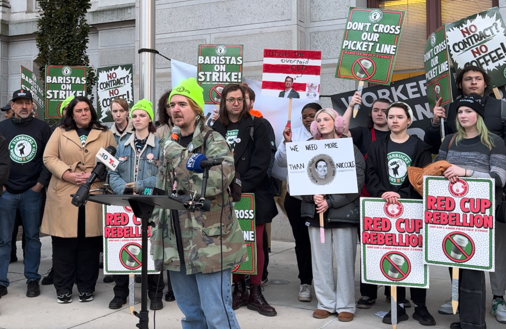 No contract, no coffee, no scabs: Starbucks workers strike nationwide