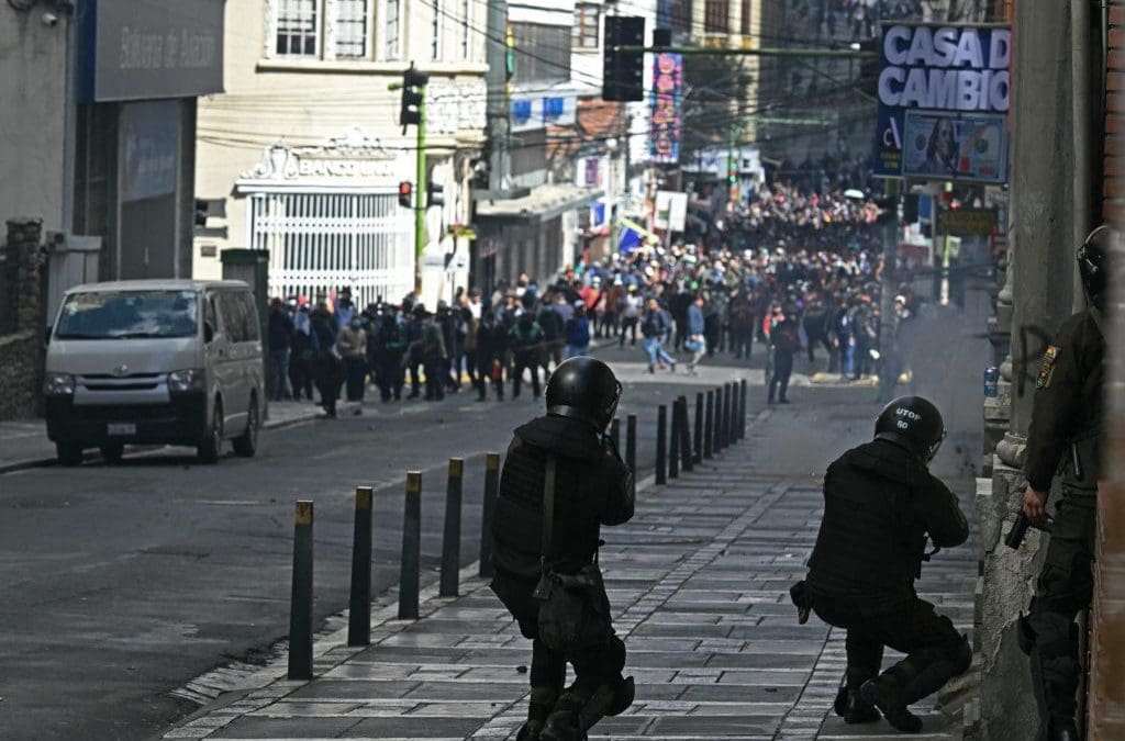 Bolivian government charges labor leader with terrorism as police crack down on protests