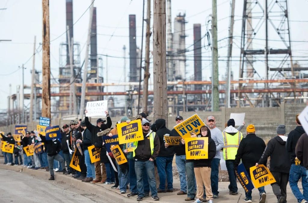 Foreign oil giant BP locks out workers at its last unionized refinery in USA